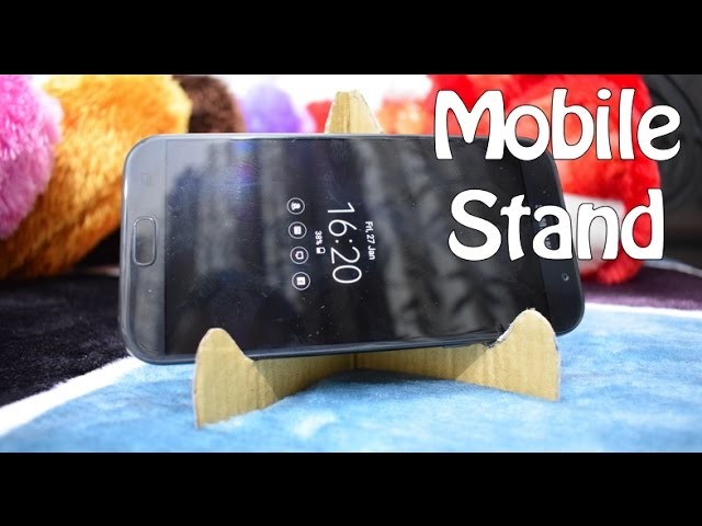 How to make Mobile holder or Stand at home with Cardboard - DIY crafts