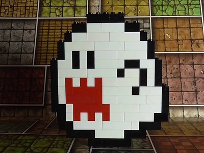 Lego Pixel Art | Boo | Super Mario Bros