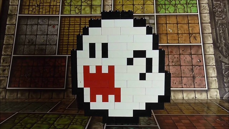 Lego Pixel Art | Boo | Super Mario Bros