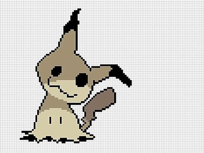 Mimikyu - pixel art - pokemon sun & moon