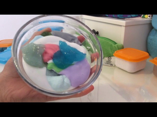 Mixing all my slime!!!(Giveaway soon???)