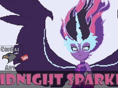 [Pixel Art] Midnight Sparkle - My Little Pony Equestria Girls Legend of Everfree