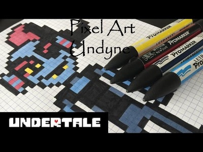 Pixel art Undertale : Undyne