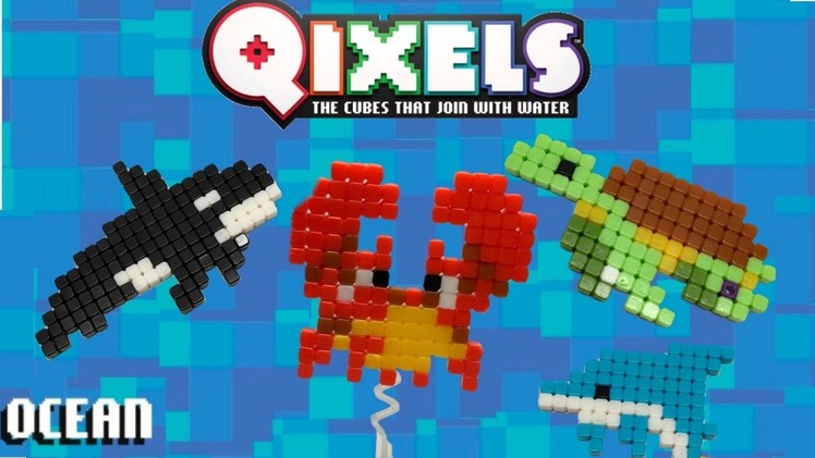 QIXELS - Ocean Sea Creatures Toy Pixel Art Unboxing