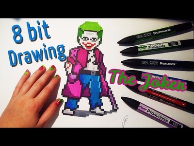 The Joker Drawing - Pixel Art