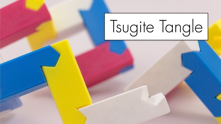Tsugite Tangle. 3D Printed Puzzle