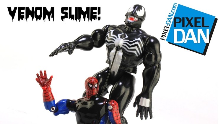 Venom Toy Biz Marvel Superheroes Living Skin Slime Figure Video Review