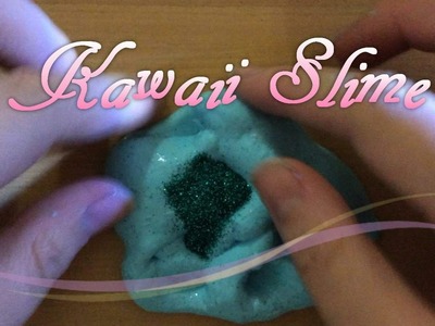 Adding color, glitter and foam to slime