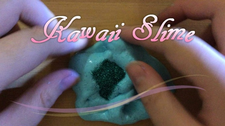 Adding color, glitter and foam to slime