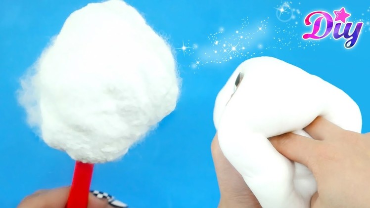 COTTON CANDY SLIME!!! BUBBLE SLIME | HOW TO MAKE FLUFFY SLIME EASY DIY