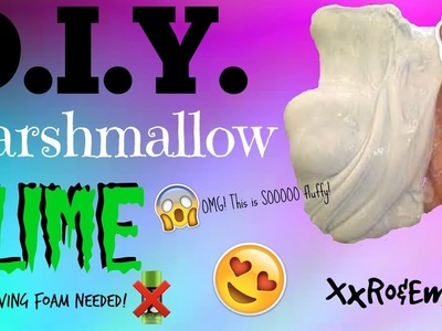 D.I.Y. Marshmallow Slime | Extra Fluffy! (No Borax, Detergent, or Shaving Cream.Foam!) | Real Audio