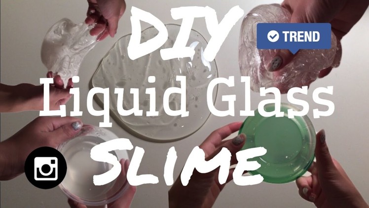 DIY Liquid Glass Slime (Huge Trend On Instagram!)