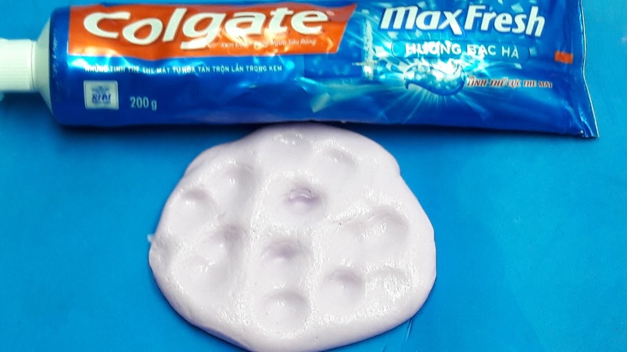 Diy Toothpaste Slime No Borax Detergent Contact Lens Solution Liquid Starch Or Eye Drops