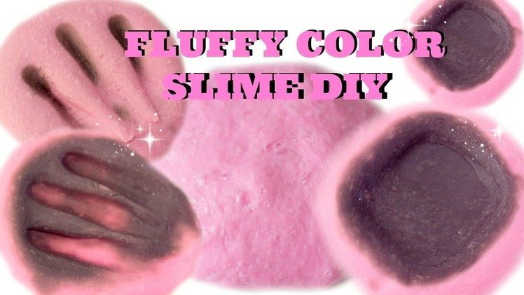 Fluffy Color Changing SLIME (Make it Monday) Pink to Black  Fluffy SLIME
