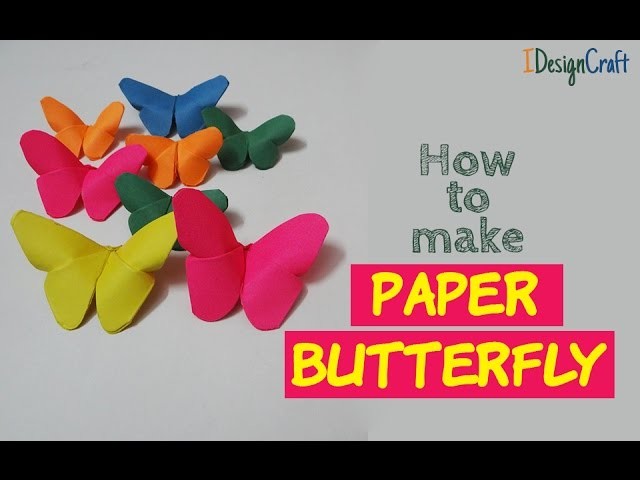 How to make a Origami Butterfly Bookmark | DIY Butterfly Crafts