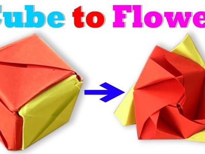 How To Make an Origami Magic Cube Rose (Valerie Vann) Stey by Step - Paper Magic Cube Rose Tutorial