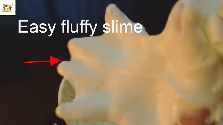 How to make easy fluffy slime No BORAX (Mr. maker)