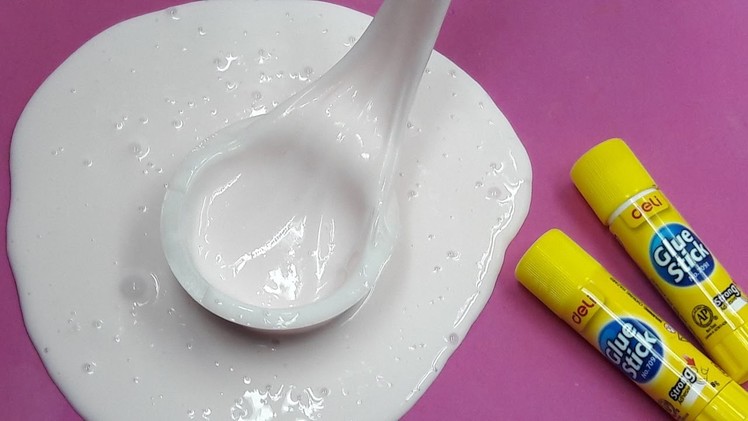 How to make Fluffy Slime with Glue Stick and Shower Gel simple