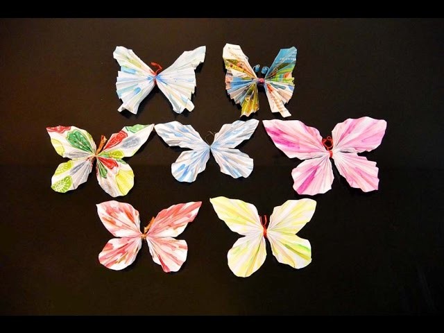 Paper Butterflies DIY, art & craft, life hacks