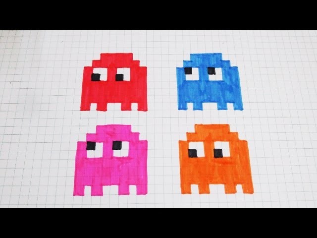 [픽셀아트]팩맨유령 #pixel art#pac-man