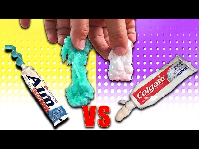 Toothpaste Slime Test! Slime recipe without detergent or starch or borax