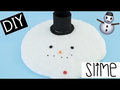 TRYING TO MAKE A SNOWMAN OUT OF FLUFFY SLIME!
