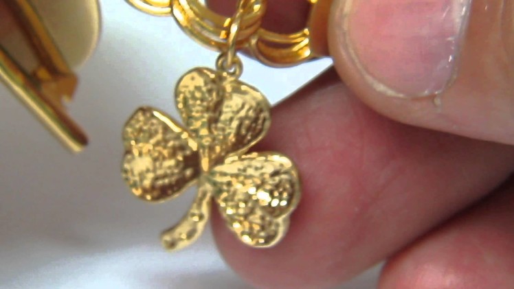14KT GOLD CHARM BRACELET KEY COIN HEART SCALE & MORE