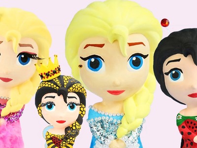 4 FROZEN ELSA CHARACTER DOLLS PRESENT DRESS COSTUME PAINTING + Honey Bee Pearl LadyBug Butterfly