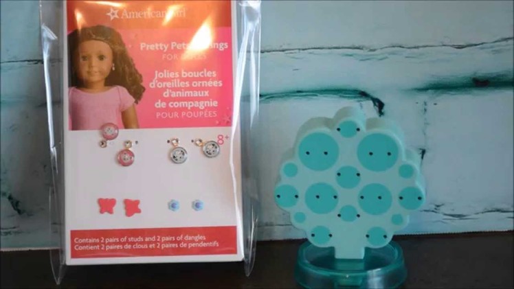 American Girl Doll Accessories Puppy Earrings set  Opening & Review