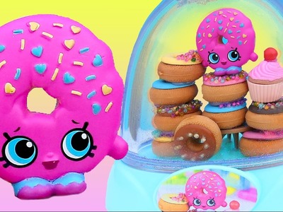 D'LISH DONUT SHOPKINS GLITTER GLOBE Make Your Own Icing Sprinkles Beads Cherry On Top + Lippy Lips