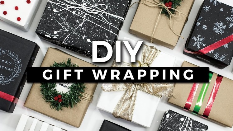 DIY Gift Wrapping Ideas! 10 Creative Ways to Wrap a Present! + GIVEAWAY