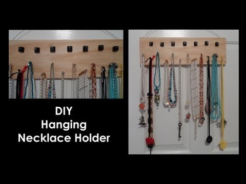 DIY Hanging Necklace Holder