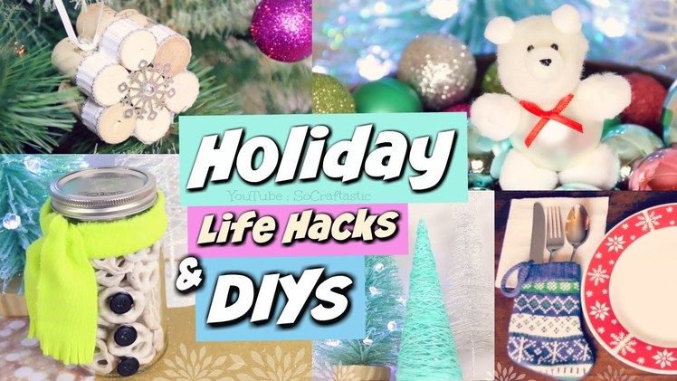 DIY Holiday Gift Ideas, Life Hacks, & Winter Room Decor! Christmas How To