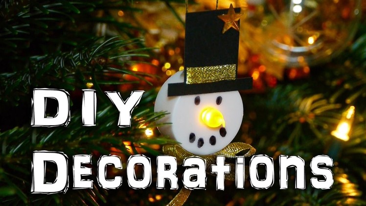 DIY Snowman Decorations - Christmas Holidays Craft Idea