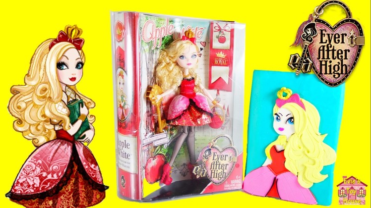 Ever After High Apple White Doll Review and Surprise Play-doh Book | Evies Toy House
