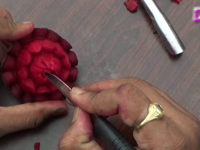 Food Carving - Beetroot Flower 33
