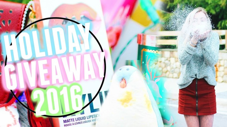 HOLIDAY GIVEAWAY 2016!! Kylie Jenner Lip Kit, Lush Bath Bombs & MORE!!!!