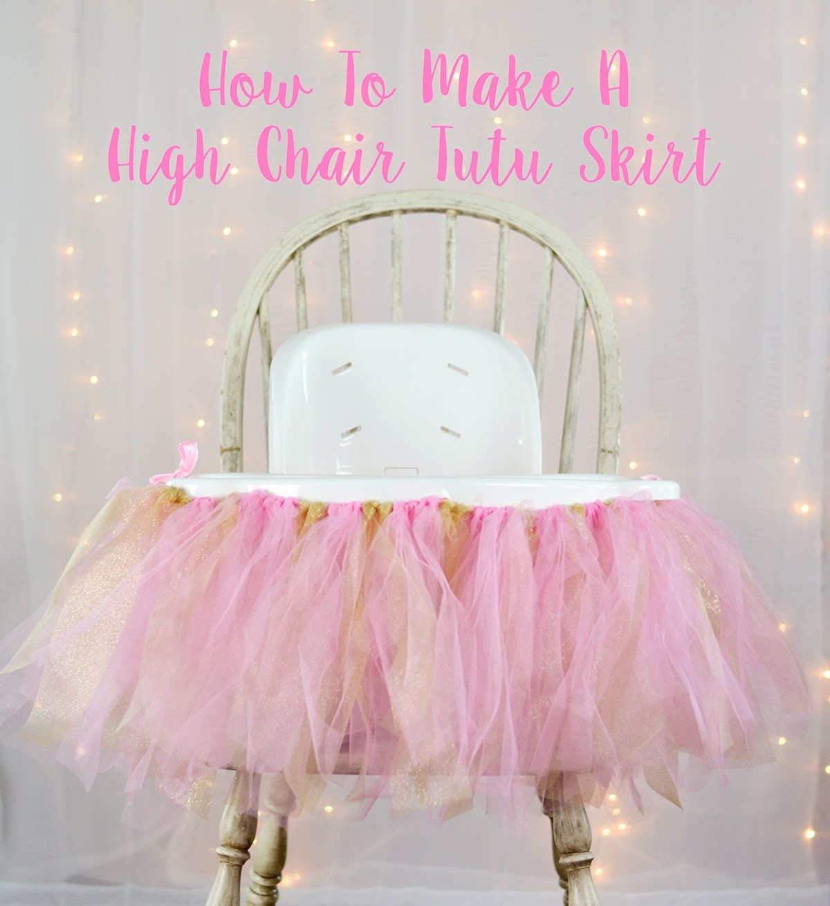 How To Make A High Chair Tutu Skirt