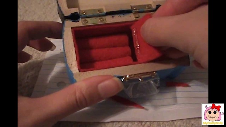 How to make a Jewelry box for your doll. # 1