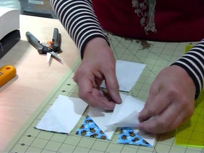 How to make a Pinwheel Block using 2 1.2" strips and squares - Quilting Tips & Techniques 102
