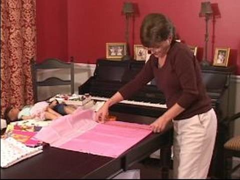 How to Make a Sleeping Bag for an "American Girl" Doll : How to Cut Fabric for Doll Sleeping Bags