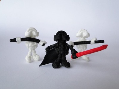 How to Make a Star Wars Themed Paracord Buddy- Darth Vader Without plastic head (Lego Inspired)