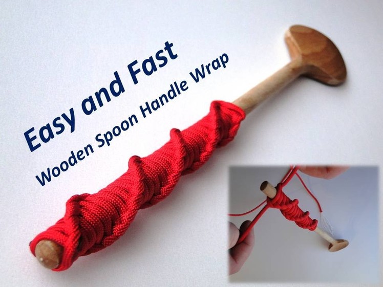 How to Make a Wooden Spoon Handle Wrap- Paracord DNA Knot