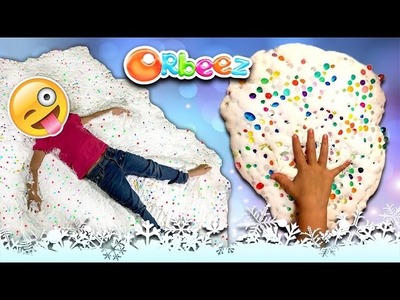 How to Make Giant Fluffy Slime with Orbeez! Mega DIY Slime How To!