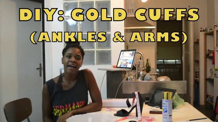 How to make gold ankle cuffs (DIY)