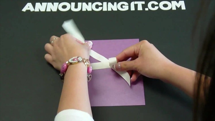 How to tie a Perfect Bow for an Invitation