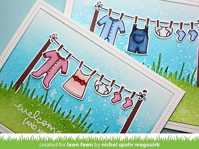 Lawn Fawn | Little Bundle Baby Cards