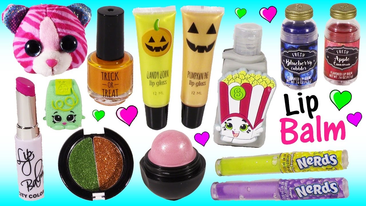 LIP BALM & Beauty Treats! Yummy Scented Lip BALM! Nail Polish Pumpkin