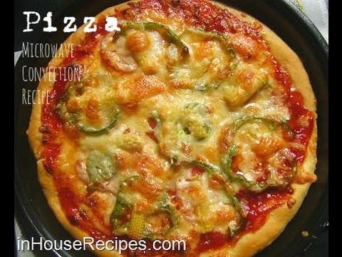 Make Veg Pizza in Microwave Convection Oven Recipe