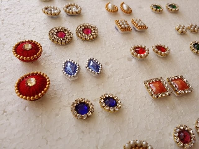 Making of  Earring Studs. Patches at Home | Tutorial